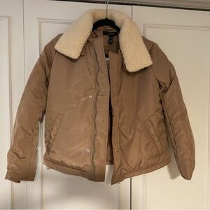 Winter Bomber Jacket w/ Shearling Collar